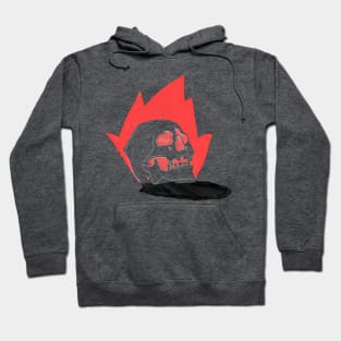 Flaming skull. Hoodie